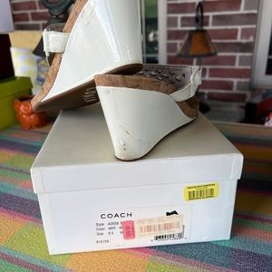 White Coach Slides.  Size 8.5. Gently worn.  Original price $120.  Sell for $25.